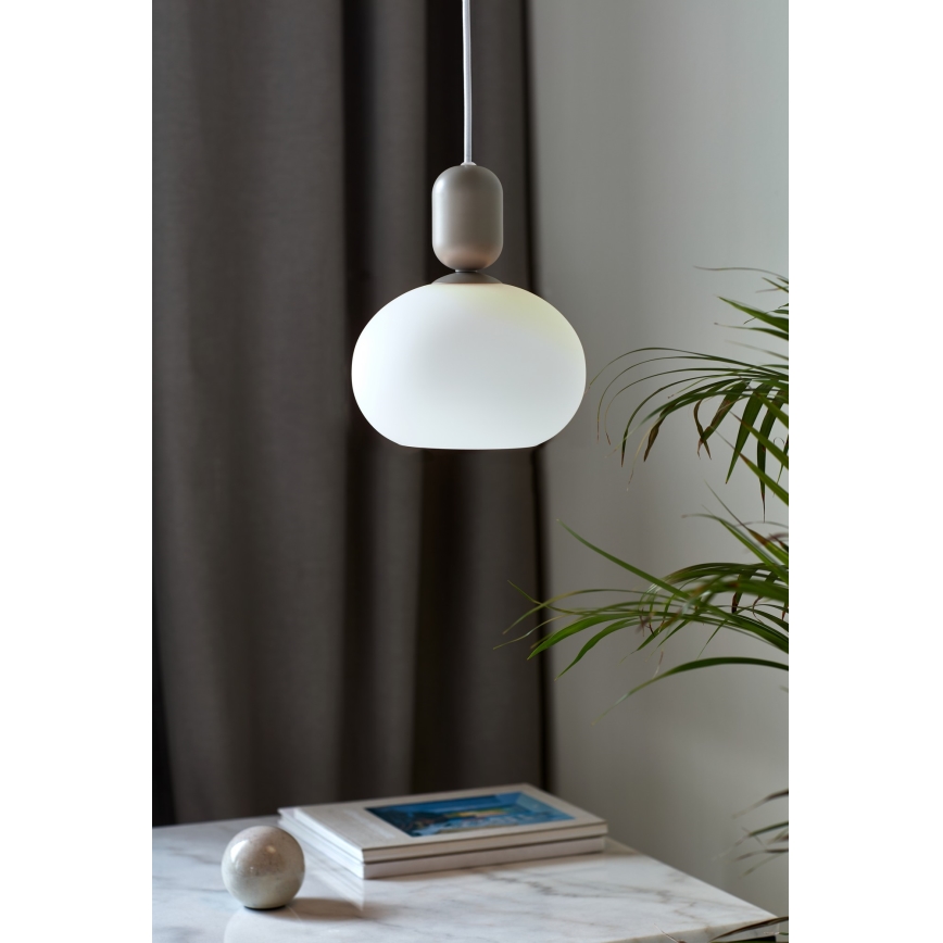 Nordlux - Luster na sajli NOTTI 1xE27/40W/230V sivo