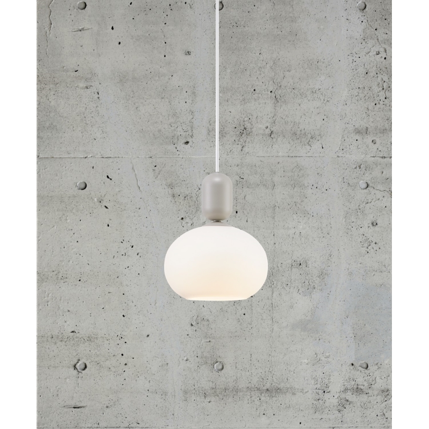 Nordlux - Luster na sajli NOTTI 1xE27/40W/230V sivo