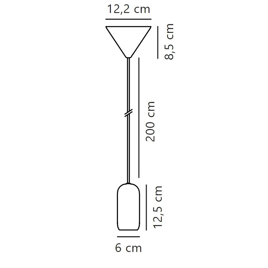 Nordlux - Luster na sajli NOTTI 1xE27/40W/230V sivo