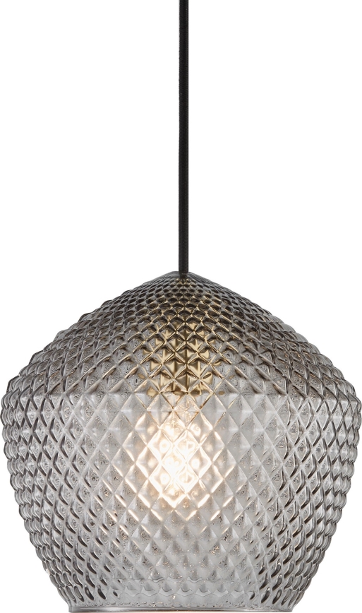 Nordlux - Luster na sajli ORBIFORM 1xE27/40W/230V crno/sivo
