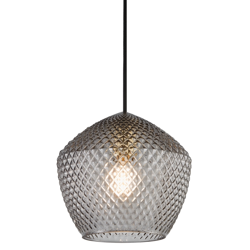 Nordlux - Luster na sajli ORBIFORM 1xE27/40W/230V crno/sivo