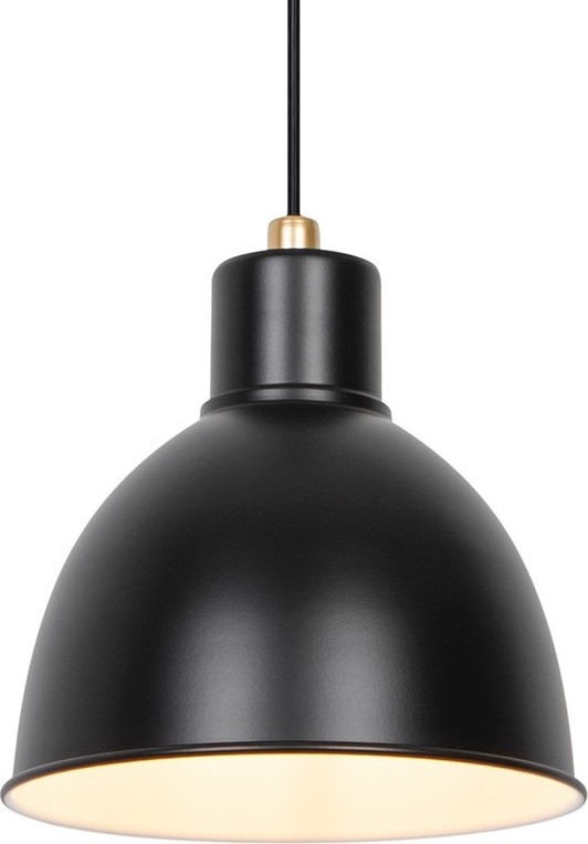 Nordlux - Luster na sajli POP 1xE27/40W/230V crno/zlatna