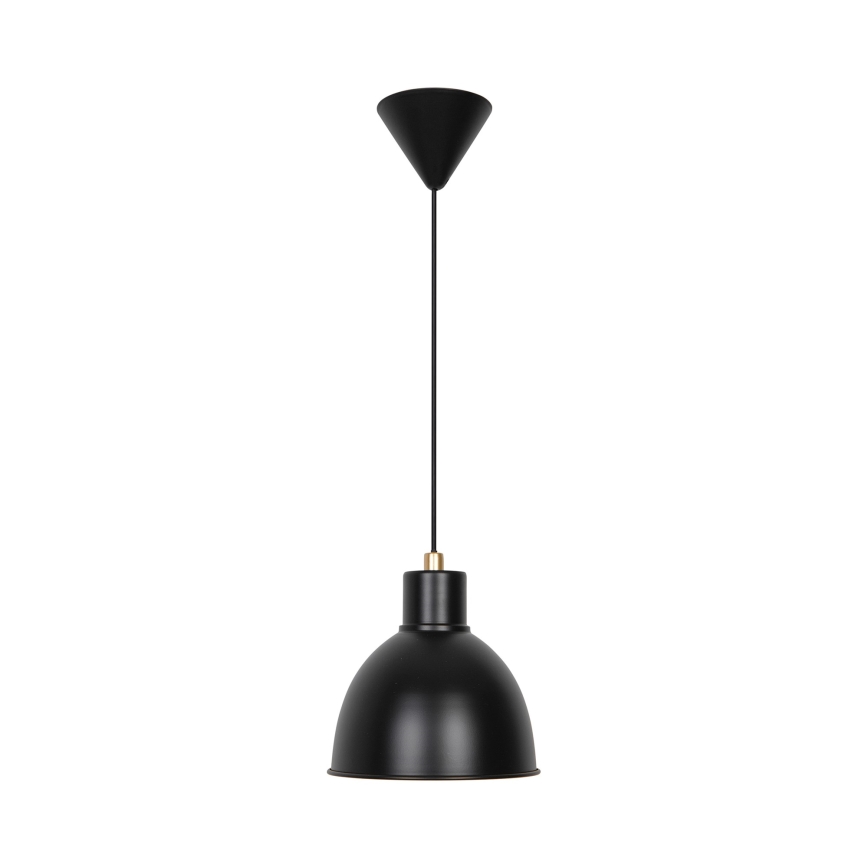 Nordlux - Luster na sajli POP 1xE27/40W/230V crno/zlatna