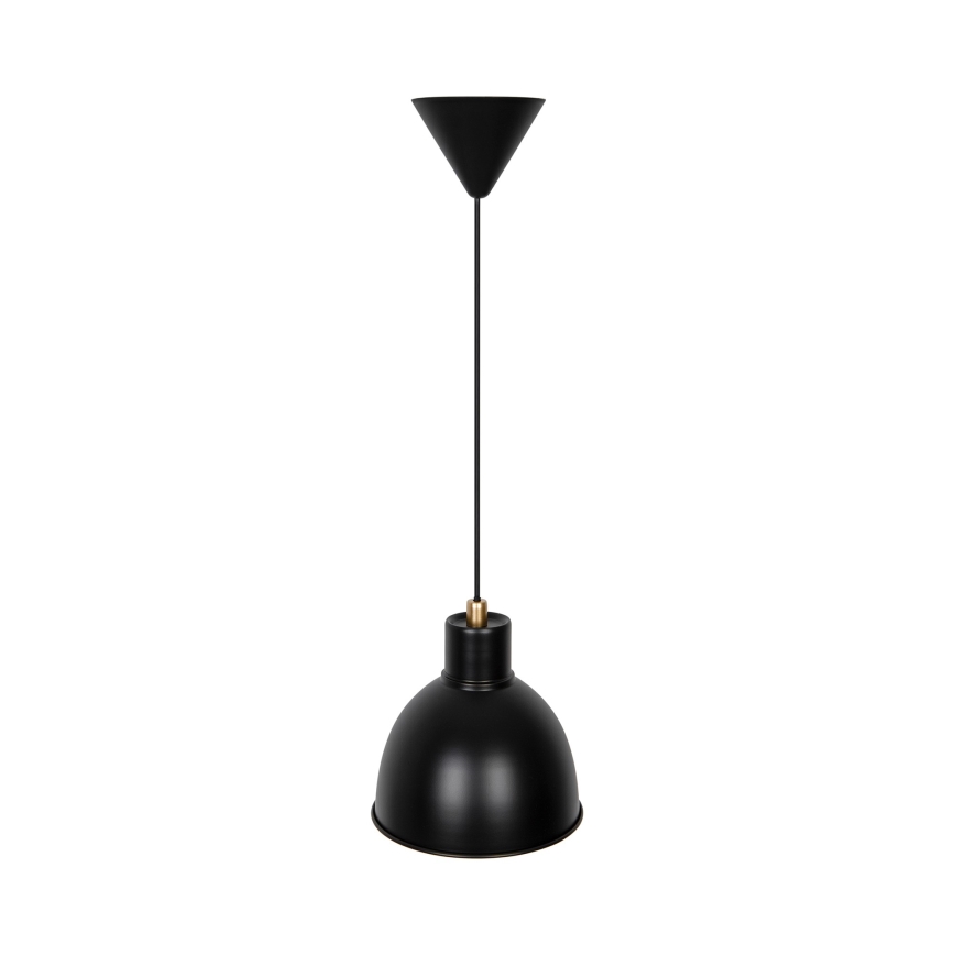 Nordlux - Luster na sajli POP 1xE27/40W/230V crno/zlatna
