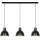 Nordlux - Luster na sajli POP 3xE27/40W/230V crno/zlatna