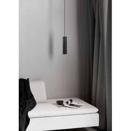 Nordlux - Luster na sajli TILO 1xGU10/15W/230V crno