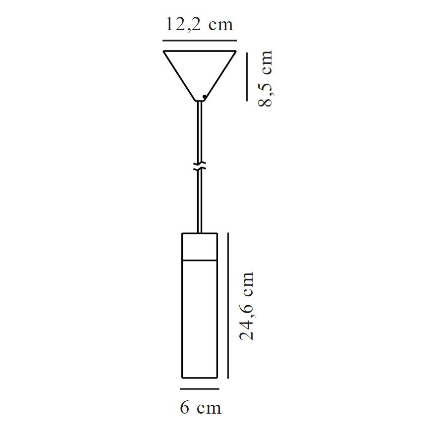 Nordlux - Luster na sajli TILO 1xGU10/15W/230V crno