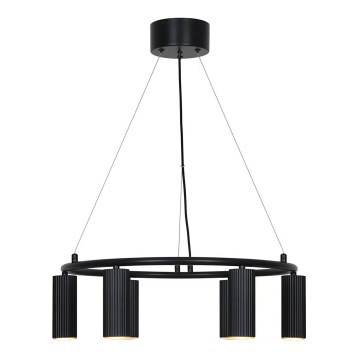 Nordlux - Luster na sajli VICO 6xGU10/5W/230V crna