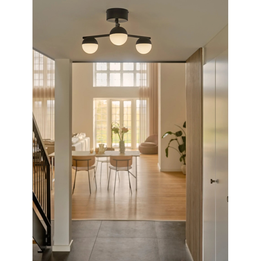 Nordlux - Nadgradni luster CONTINA 3xG9/5W/230V crno