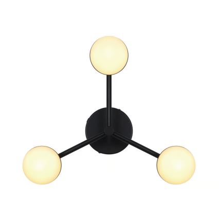 Nordlux - Nadgradni luster CONTINA 3xG9/5W/230V crno
