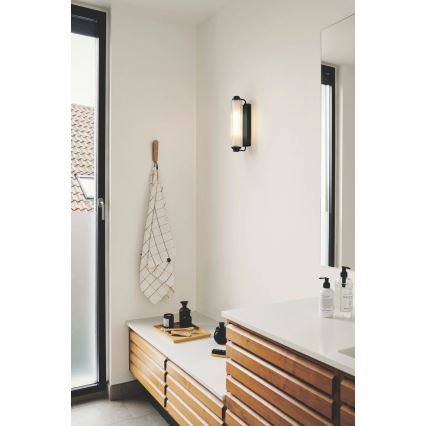 Nordlux - Osvetljenje za kupatilsko ogledalo NIMAL 2xE14/25W/230V IP44 crna