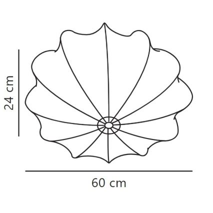Nordlux - Plafonjera AERON 3xE27/25W/230V pr. 60 cm