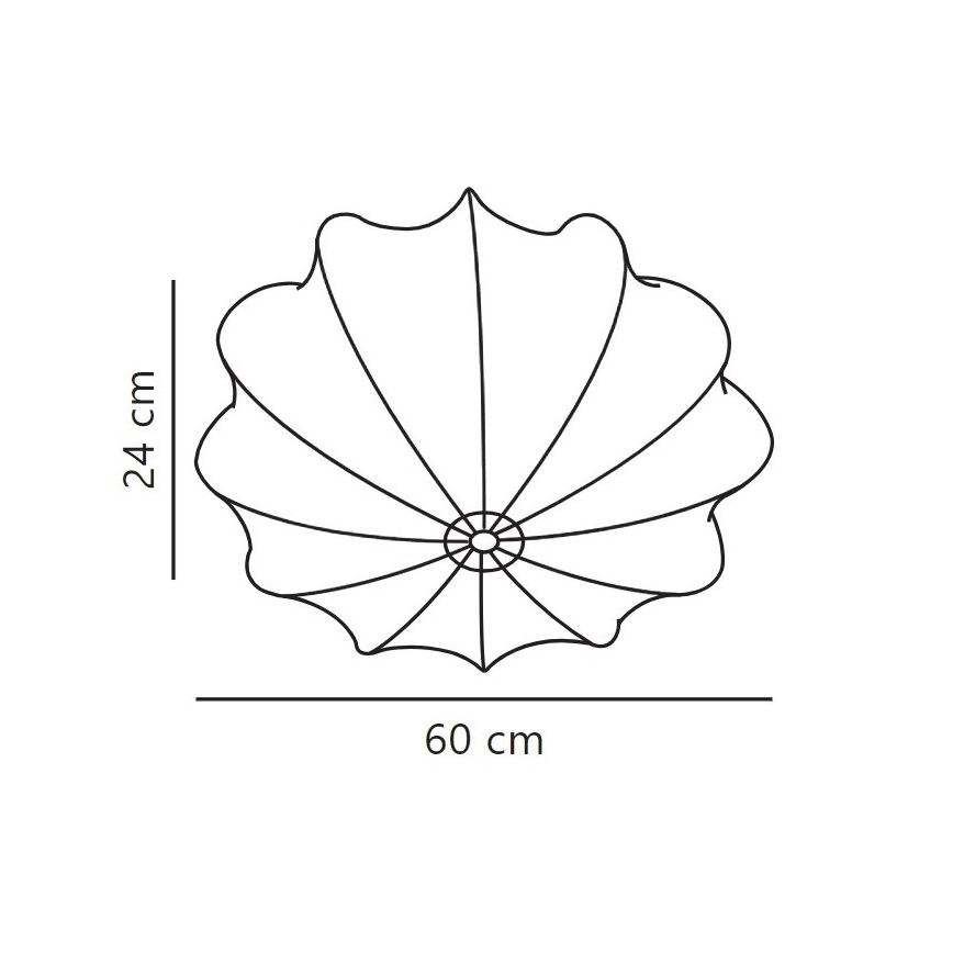 Nordlux - Plafonjera AERON 3xE27/25W/230V pr. 60 cm