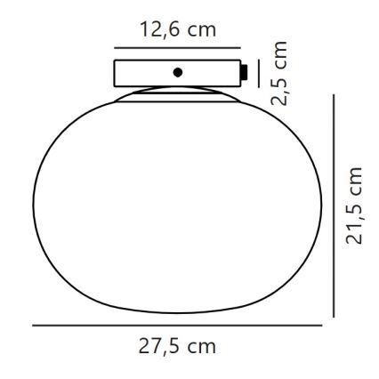Nordlux - Plafonjera ALTON 1xE27/25W/230V pr. 27,5 cm dimno