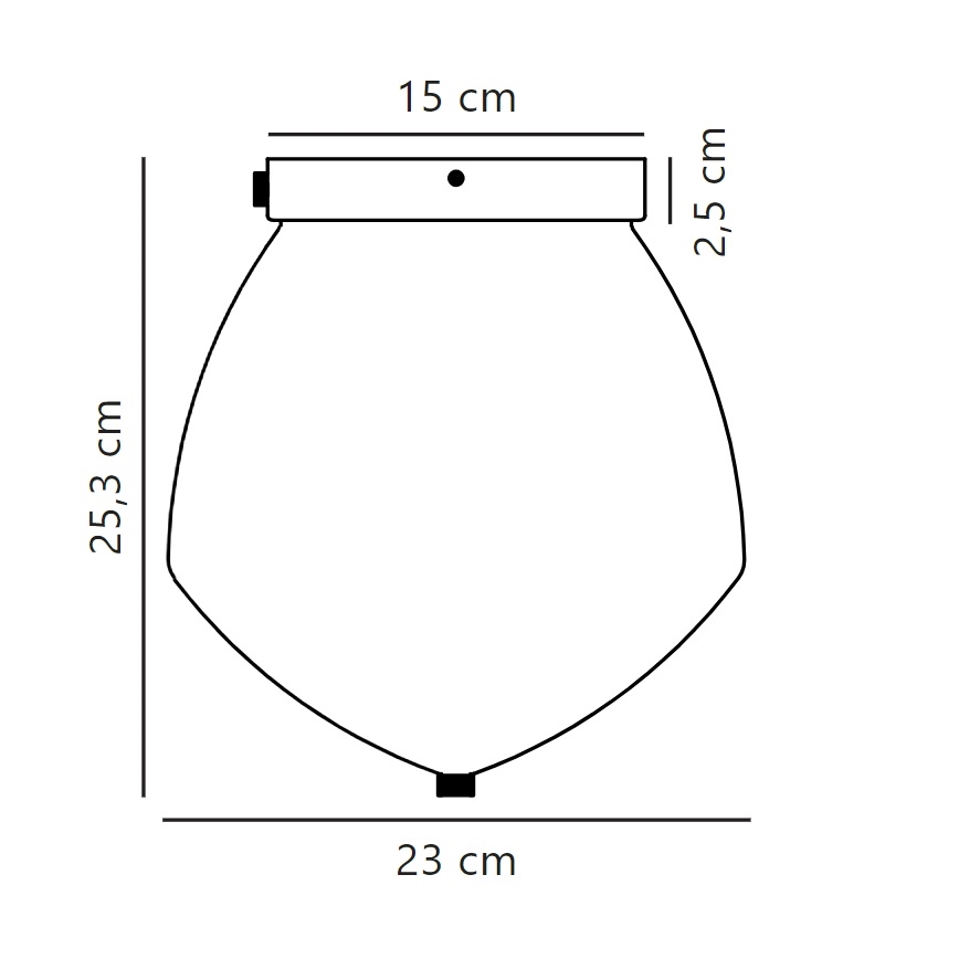 Nordlux - Plafonjera ORBIFORM 1xE27/40W/230V zlatna