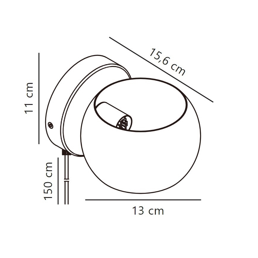 Nordlux - Podesiva zidna reflektorska lampa BELIR 1xG9/5W/230V bež
