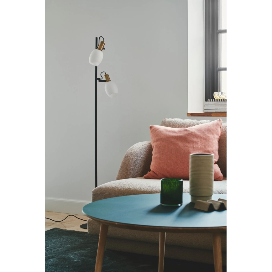Nordlux - Podna lampa ARILD 2xE14/40W/230V crno