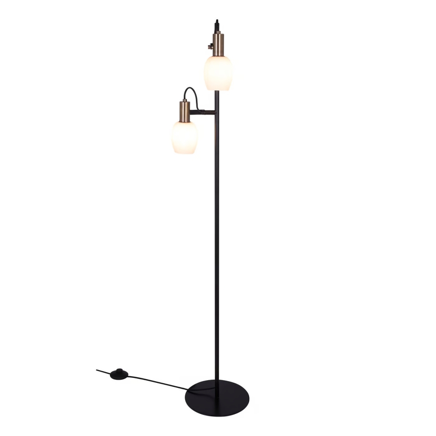 Nordlux - Podna lampa ARILD 2xE14/40W/230V crno