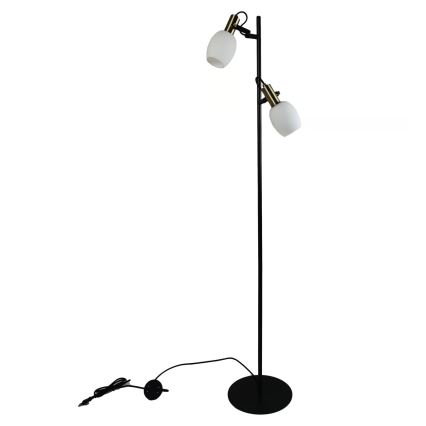 Nordlux - Podna lampa ARILD 2xE14/40W/230V crno