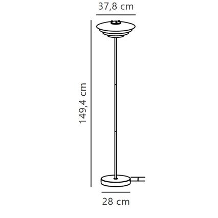 Nordlux - Podna lampa BRETAGNE 1xG9/25W/230V antracit