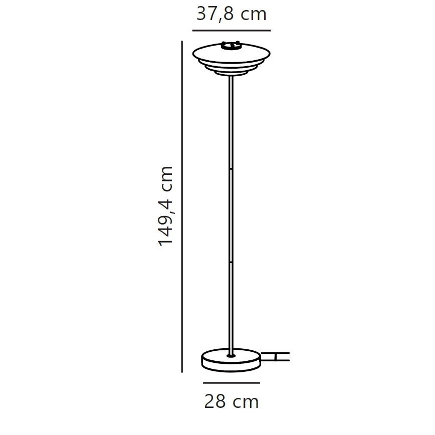 Nordlux - Podna lampa BRETAGNE 1xG9/25W/230V antracit