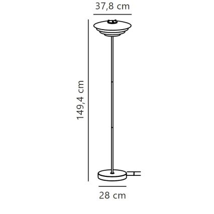 Nordlux - Podna lampa BRETAGNE 1xG9/25W/230V bela