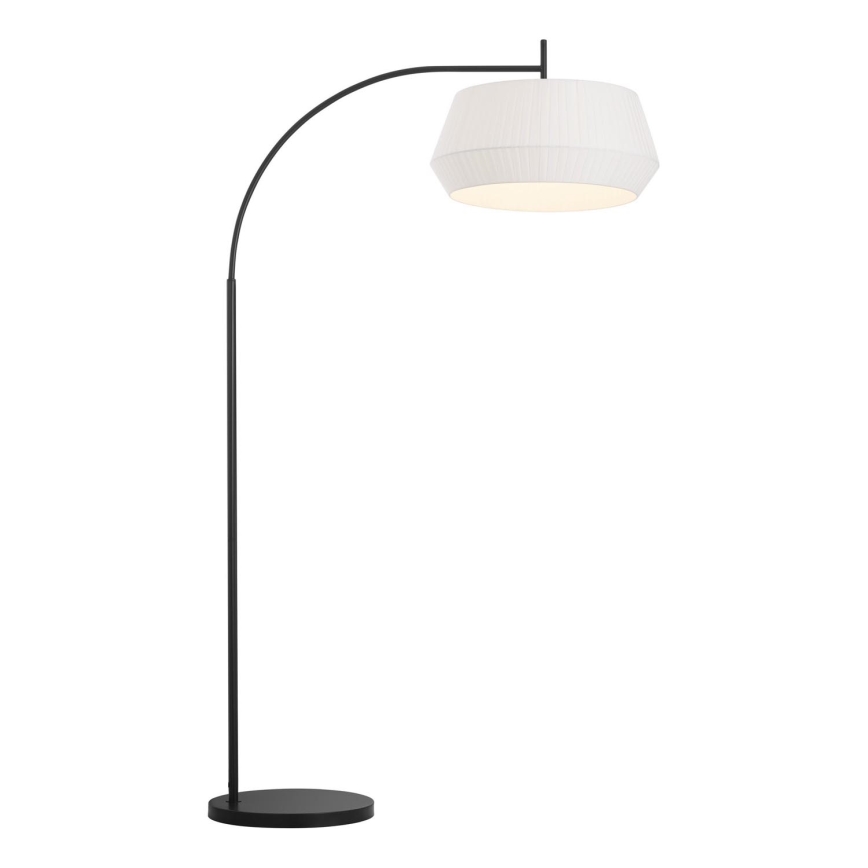 Nordlux - Podna lampa DICTE 1xE27/60W/230V crno/bela