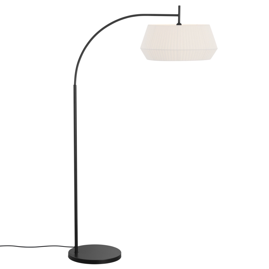 Nordlux - Podna lampa DICTE 1xE27/60W/230V crno/bela