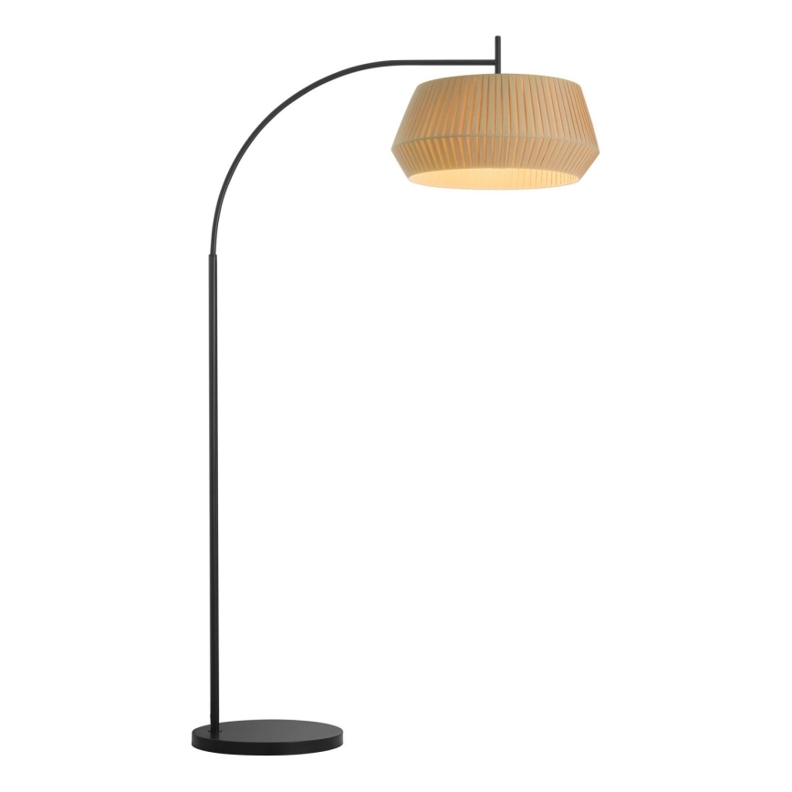 Nordlux - Podna lampa DICTE 1xE27/60W/230V crno/bež
