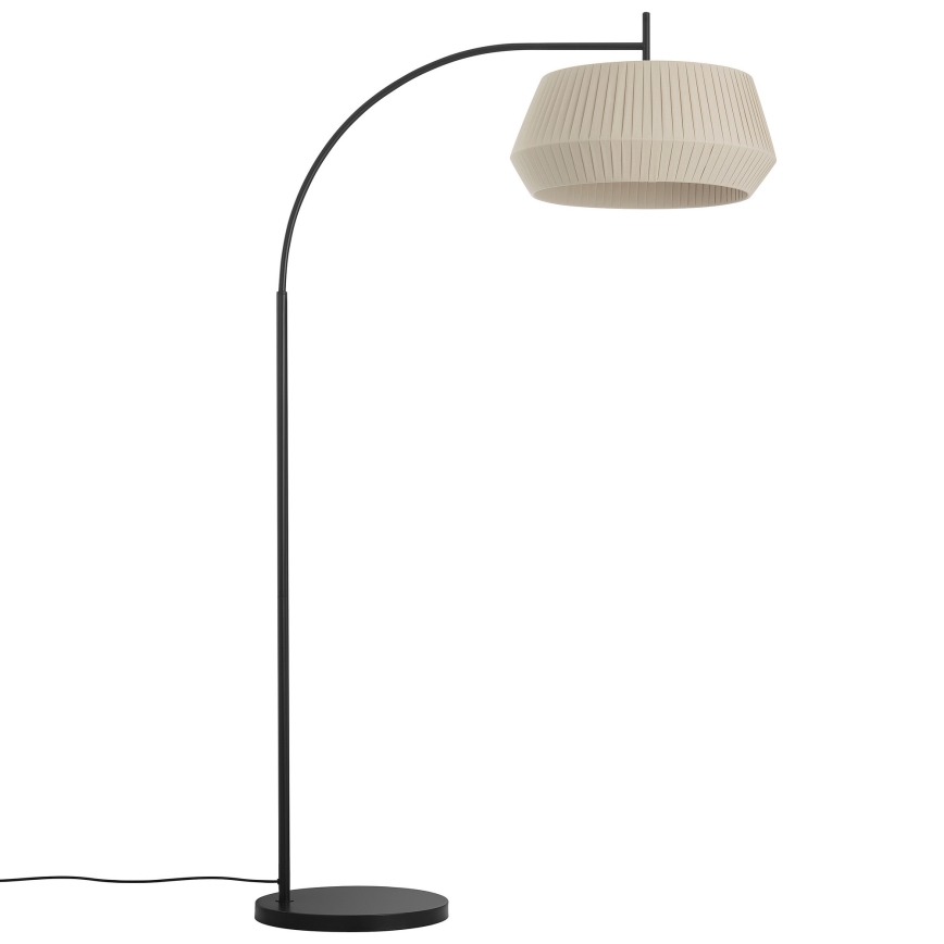 Nordlux - Podna lampa DICTE 1xE27/60W/230V crno/bež