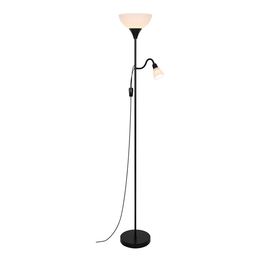 Nordlux - Podna lampa LAURIA 1xE27/40W/230V + 1xE14/15W crno