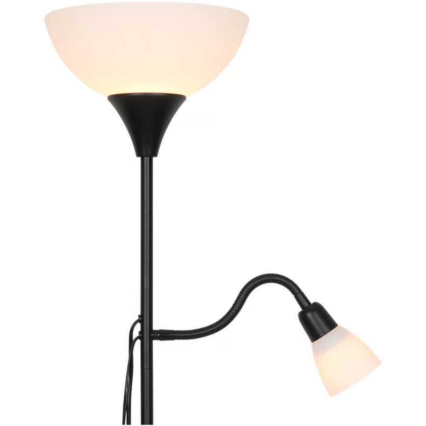 Nordlux - Podna lampa LAURIA 1xE27/40W/230V + 1xE14/15W crno