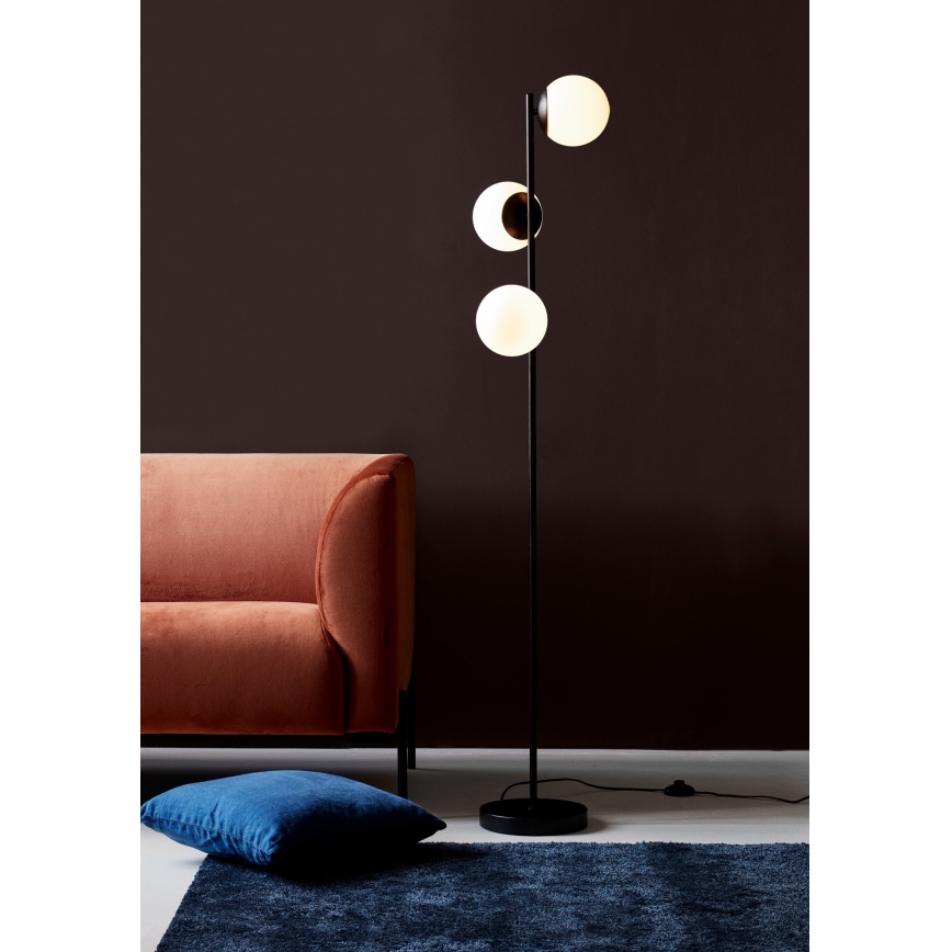 Nordlux - Podna lampa LILLY 3xE14/25W/230V crno