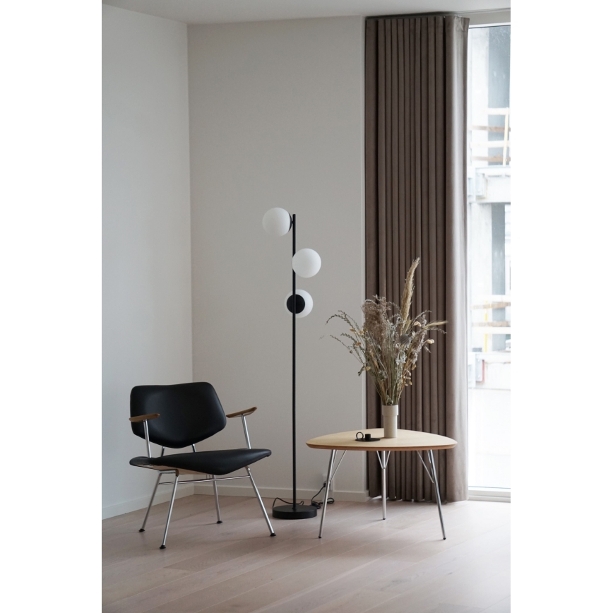 Nordlux - Podna lampa LILLY 3xE14/25W/230V crno