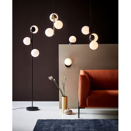 Nordlux - Podna lampa LILLY 3xE14/25W/230V crno