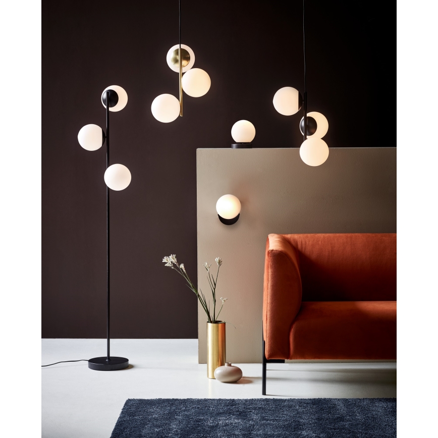 Nordlux - Podna lampa LILLY 3xE14/25W/230V crno