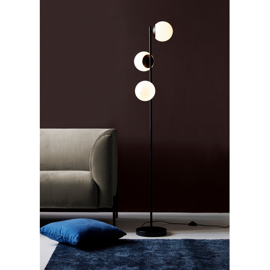 Nordlux - Podna lampa LILLY 3xE14/25W/230V crno