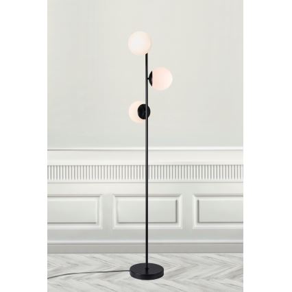 Nordlux - Podna lampa LILLY 3xE14/25W/230V crno