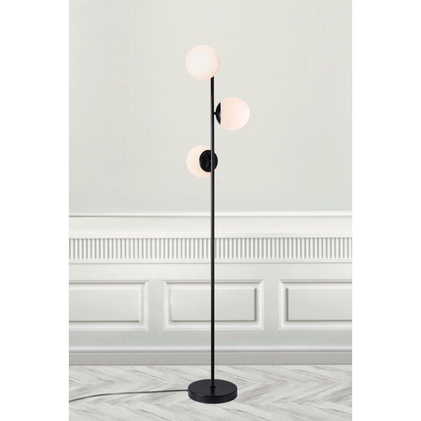 Nordlux - Podna lampa LILLY 3xE14/25W/230V crno