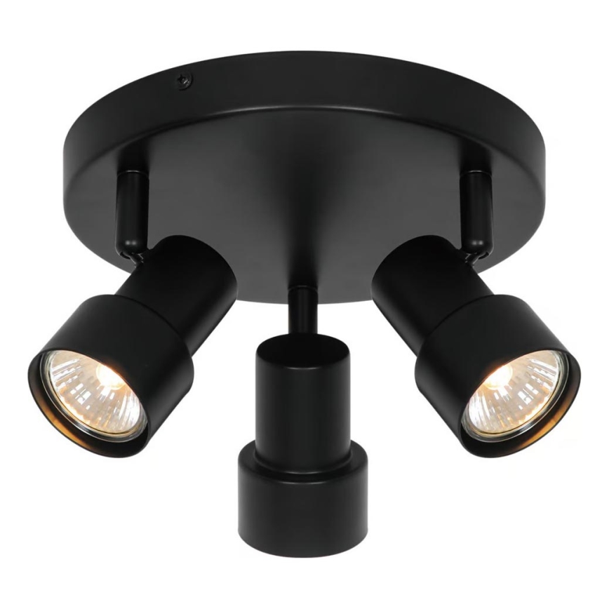 Nordlux - Reflektorska lampa BOSTON 3xGU10/5W/230V crno