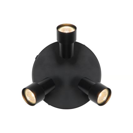 Nordlux - Reflektorska lampa BOSTON 3xGU10/5W/230V crno
