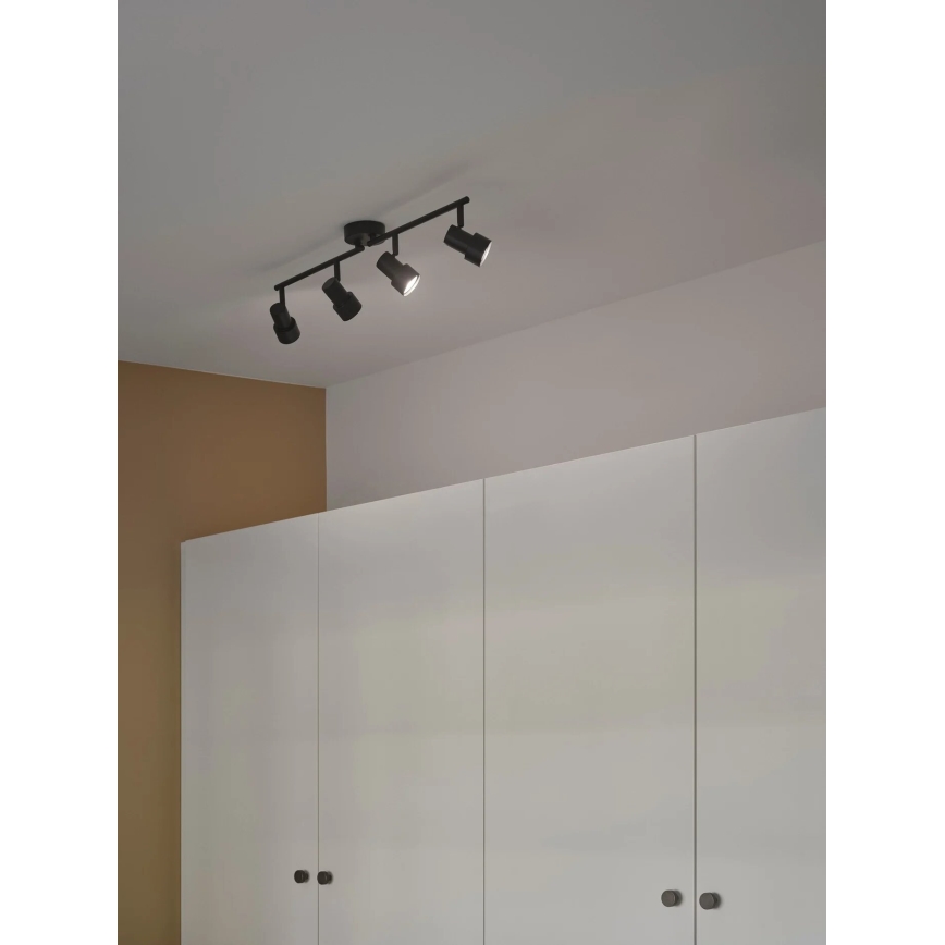 Nordlux - Reflektorska lampa BOSTON 4xGU10/5W/230V crno