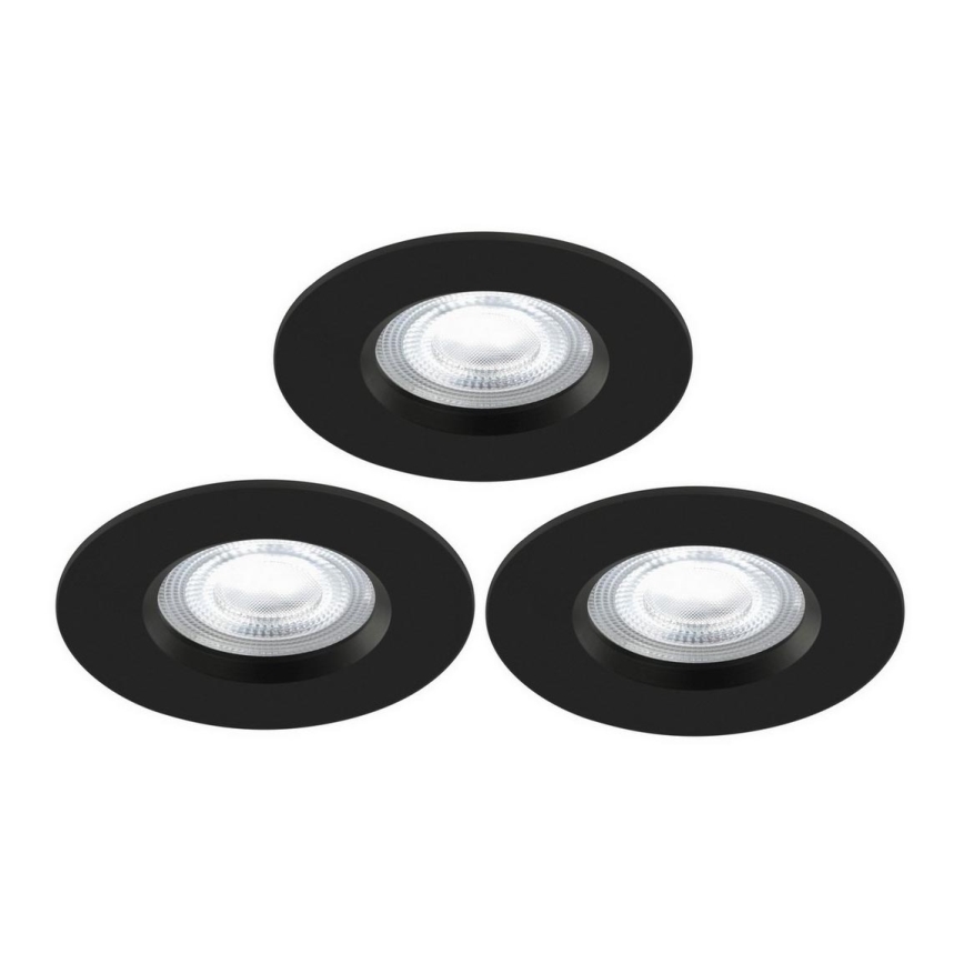 Nordlux - Set 3x LED RGB Prigušiva ugradbena lampa za kupatilo DON SMART LED/4,7W/230V 2200-6500K IP65