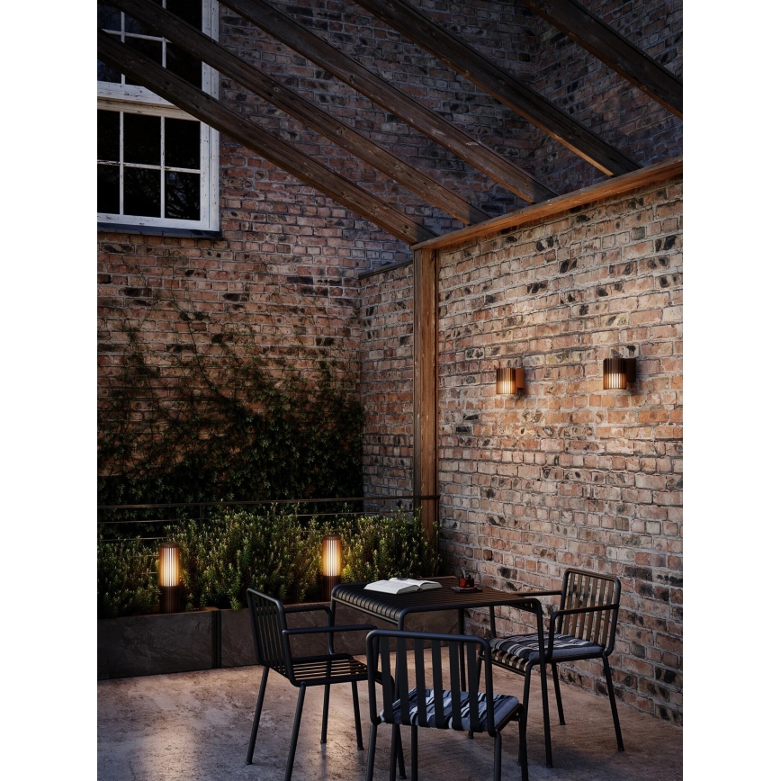 Nordlux - Spoljašnja lampa ALUDRA 1xE27/15W/230V IP44 braon 45,4 cm