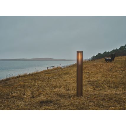 Nordlux - Spoljašnja lampa ALUDRA 1xE27/15W/230V IP44 braon 95,4 cm