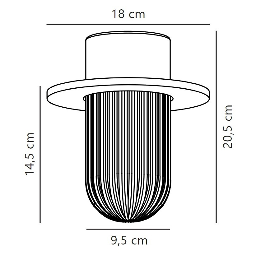 Nordlux - Spoljašnja plafonjera JANUKA 1xE27/60W/230V IP54 bela