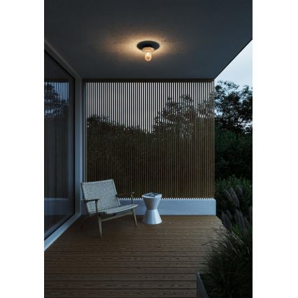 Nordlux - Spoljašnja plafonjera JANUKA 1xE27/60W/230V IP54 crno