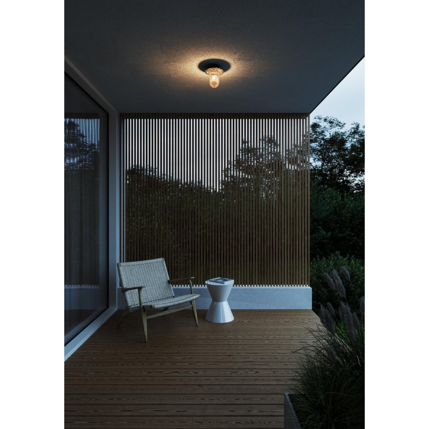 Nordlux - Spoljašnja plafonjera JANUKA 1xE27/60W/230V IP54 crno