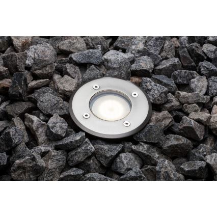Nordlux - Spoljašnja rasveta za kućni prilaz PATO 1xGU10/35W/230V IP65 mat krom okrugli