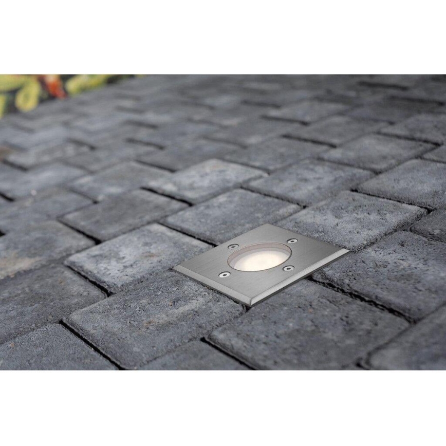 Nordlux - Spoljašnja rasveta za kućni prilaz PATO 1xGU10/35W/230V IP65 mat krom uglast